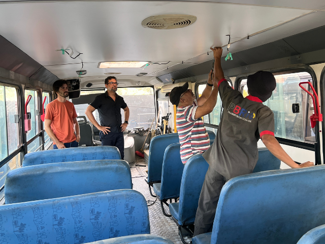 Prefeitura de Alhandra realiza vistoria nos ônibus escolares para garantir segurança na volta às aulas