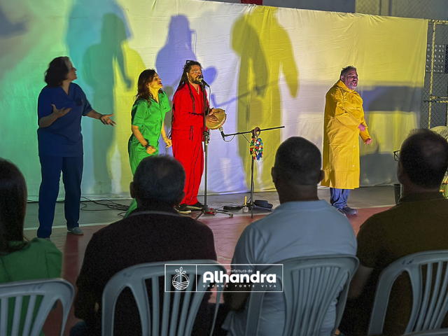 4ª Semana do Meio Ambiente em Alhandra iniciou com peça teatral no Ginásio “O Rinaldão” na localidade de Mata Redonda, nesta terça-feira