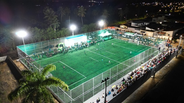 Inauguração de nova Arena Society reforça compromisso da Prefeitura de Alhandra com o esporte, a juventude e lazer da população