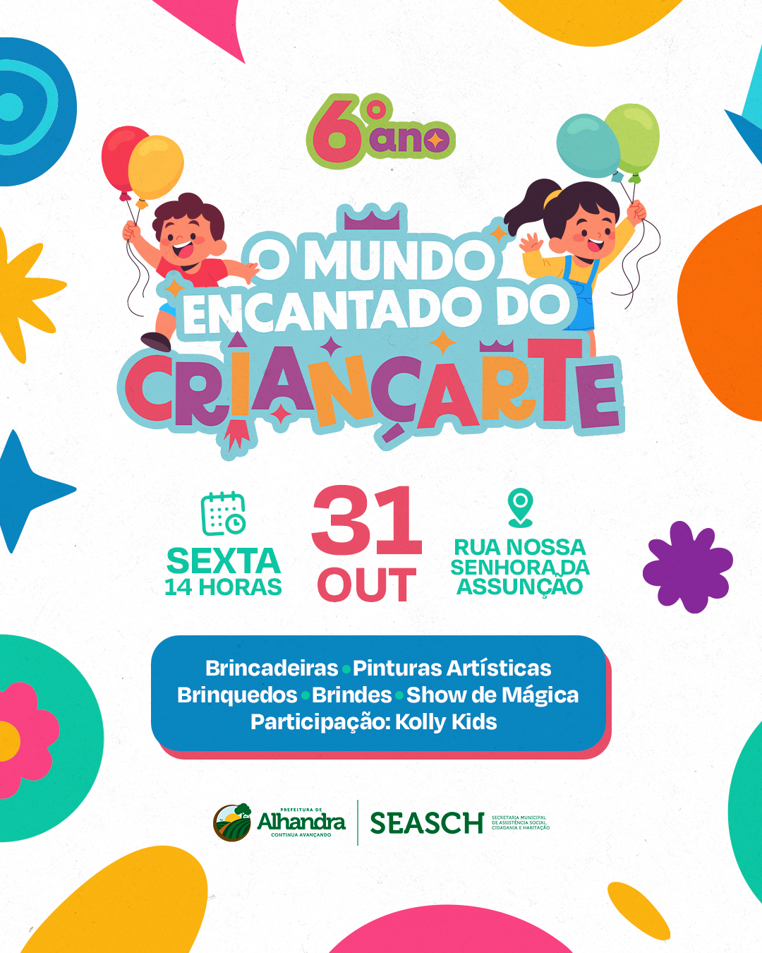 Alhandra celebra o Dia das Crianças com o 6º ano do Mundo Encantado do CRIANÇARTE