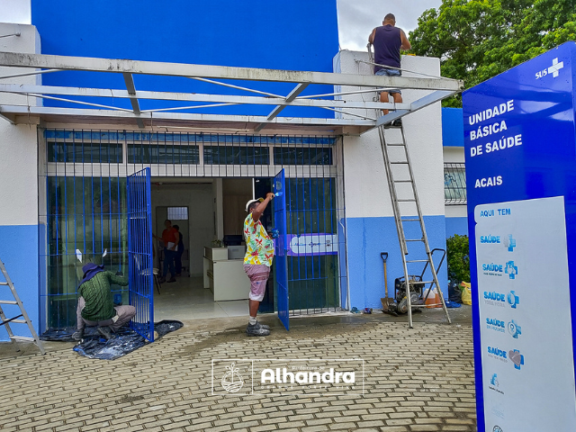 Prefeitura de Alhandra realiza reforma nas UBS Acais e Mata Redonda I 