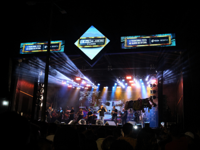 Primeiro dia da Festa de São Sebastião reúne população no bairro do Oiteiro, em Alhandra