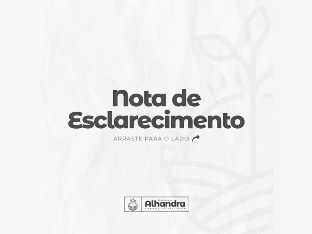 Nota de Esclarecimento