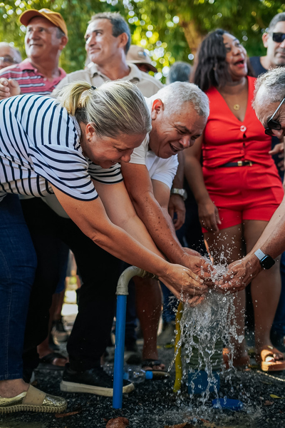Poço artesiano garante água para famílias da comunidade do Sarrafo em ação da Prefeitura de Alhandra
