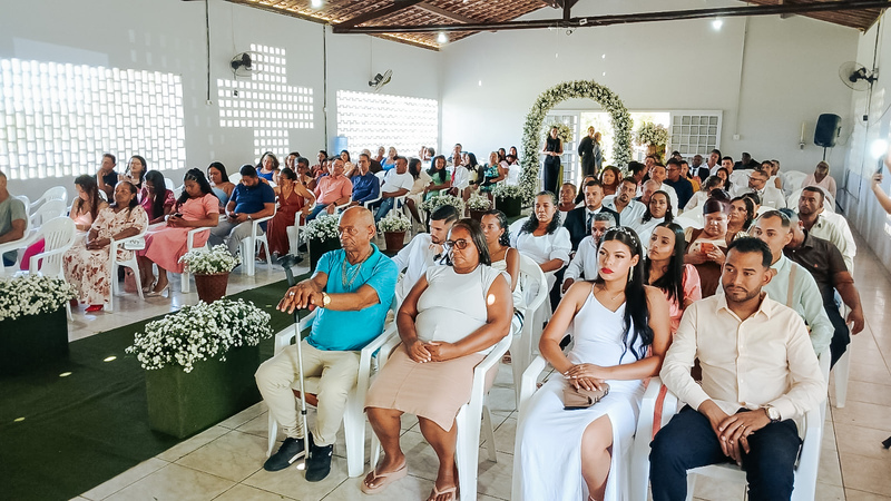 Casamento comunitário assegura direitos, formaliza 23 uniões e reforça política social em ação da Prefeitura de Alhandra